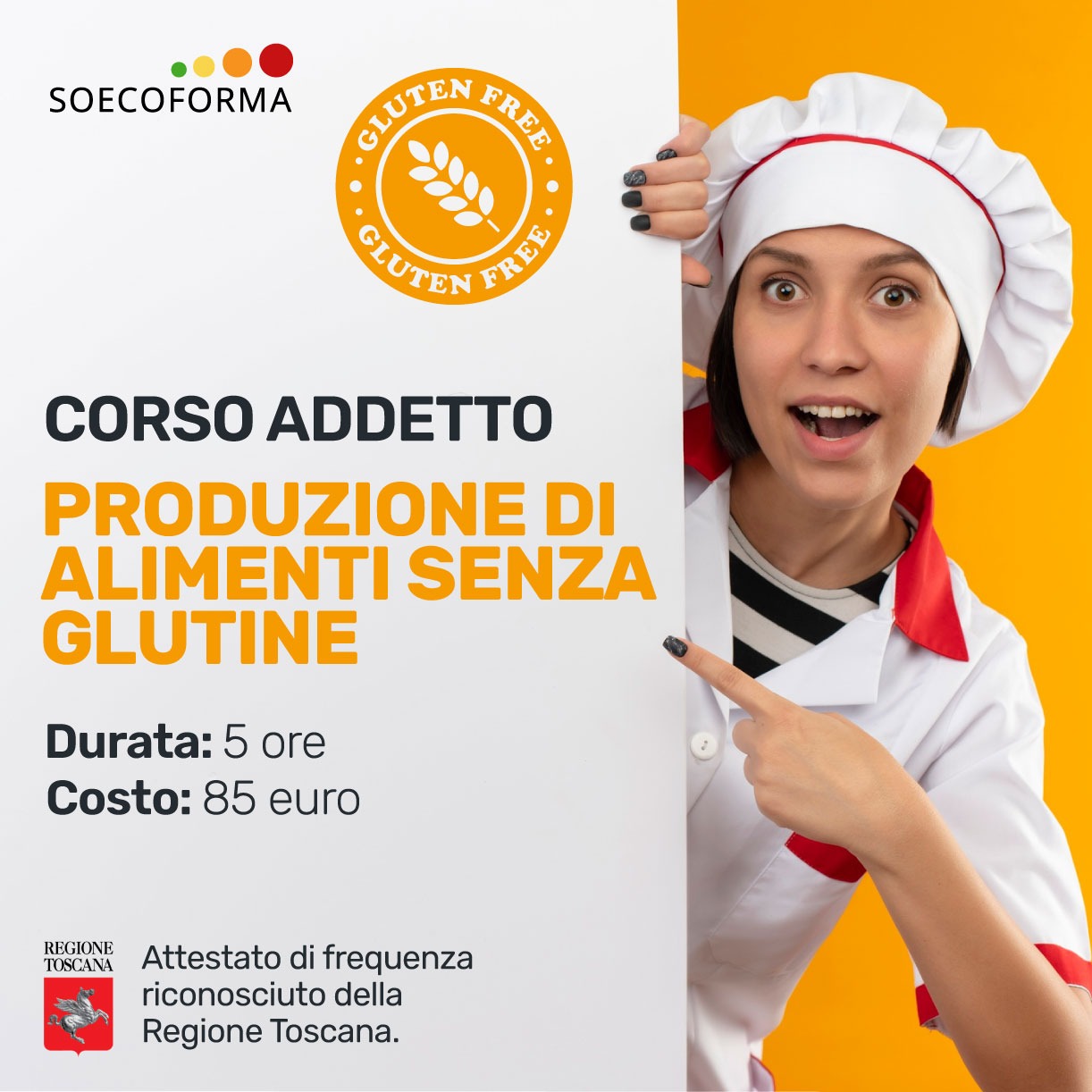 Corso celiachia senza glutine soecoforma